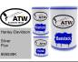 Preview: Harley-Davidson, Silver Flux, 955539K: 500ml Lackdose + 500ml Klarlack + 250ml Härter - Set, von ATW Autoteile West.